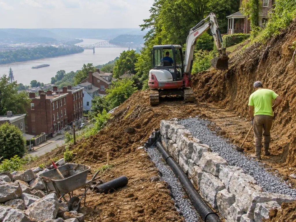 Hillside Grading & Slide Repair in Cincinnati, OH